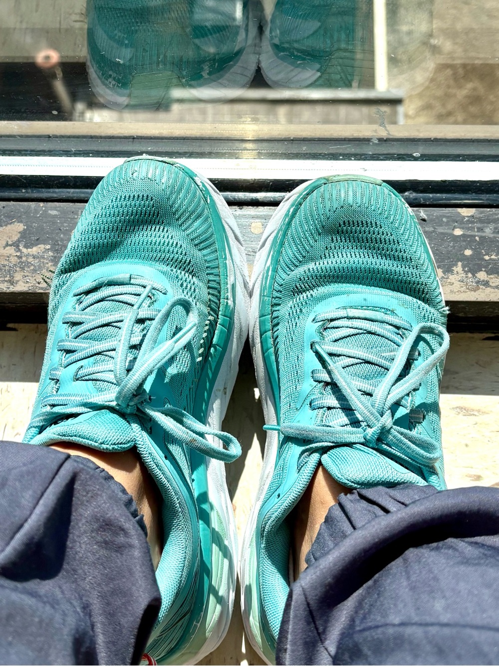 Well Worn Hoka Bondi Gym Shoes